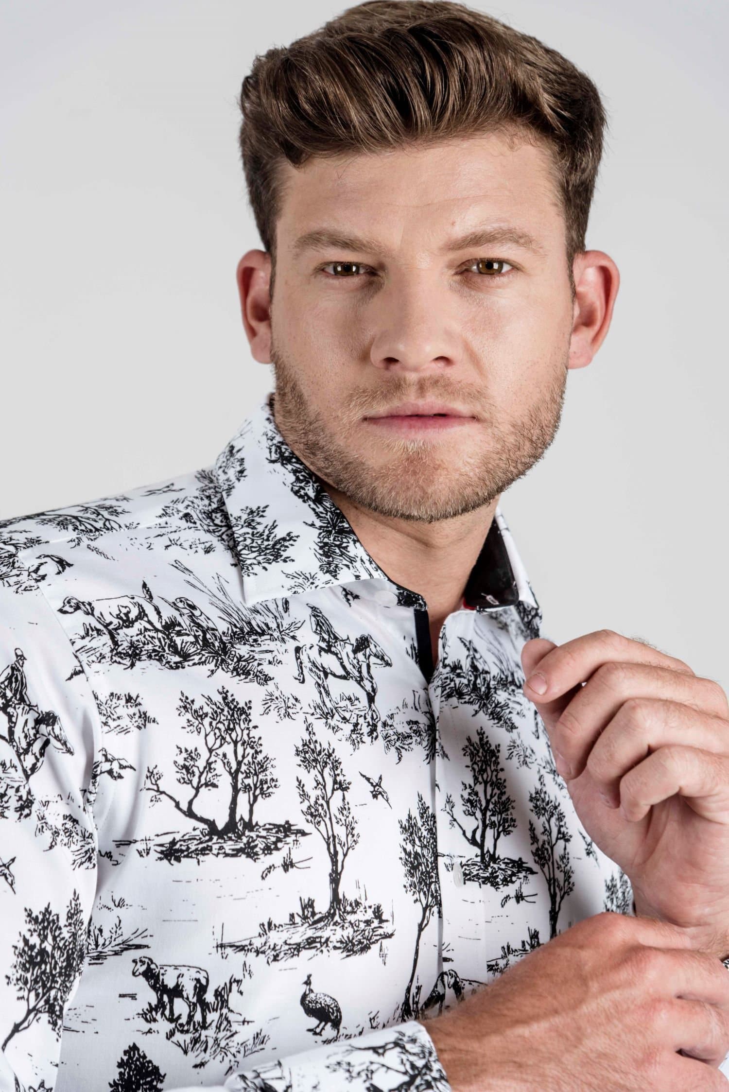 VICTOR B&W Hunting luxury men’s shirt thumbnail 2