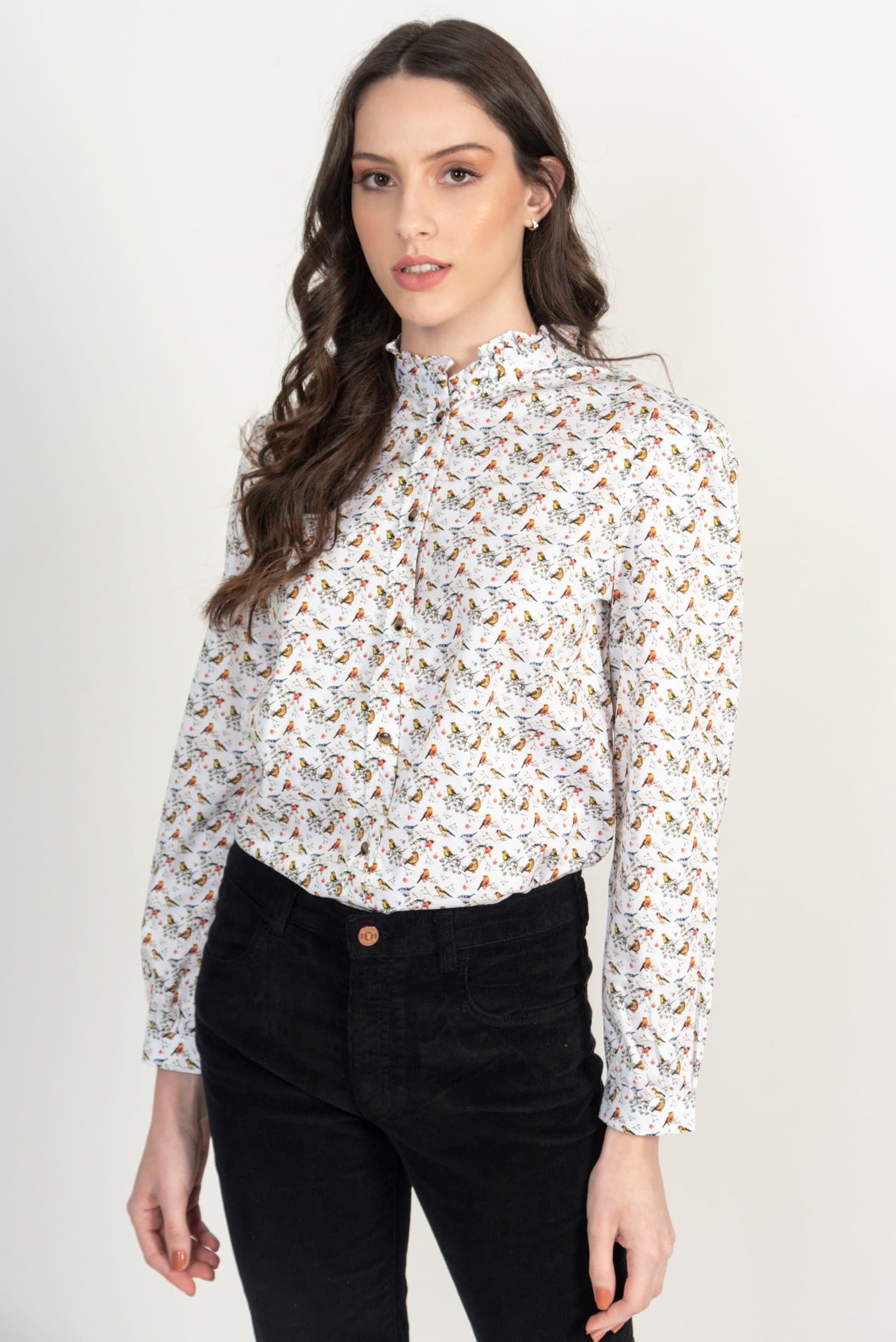 MALU Small Birds luxury blouse