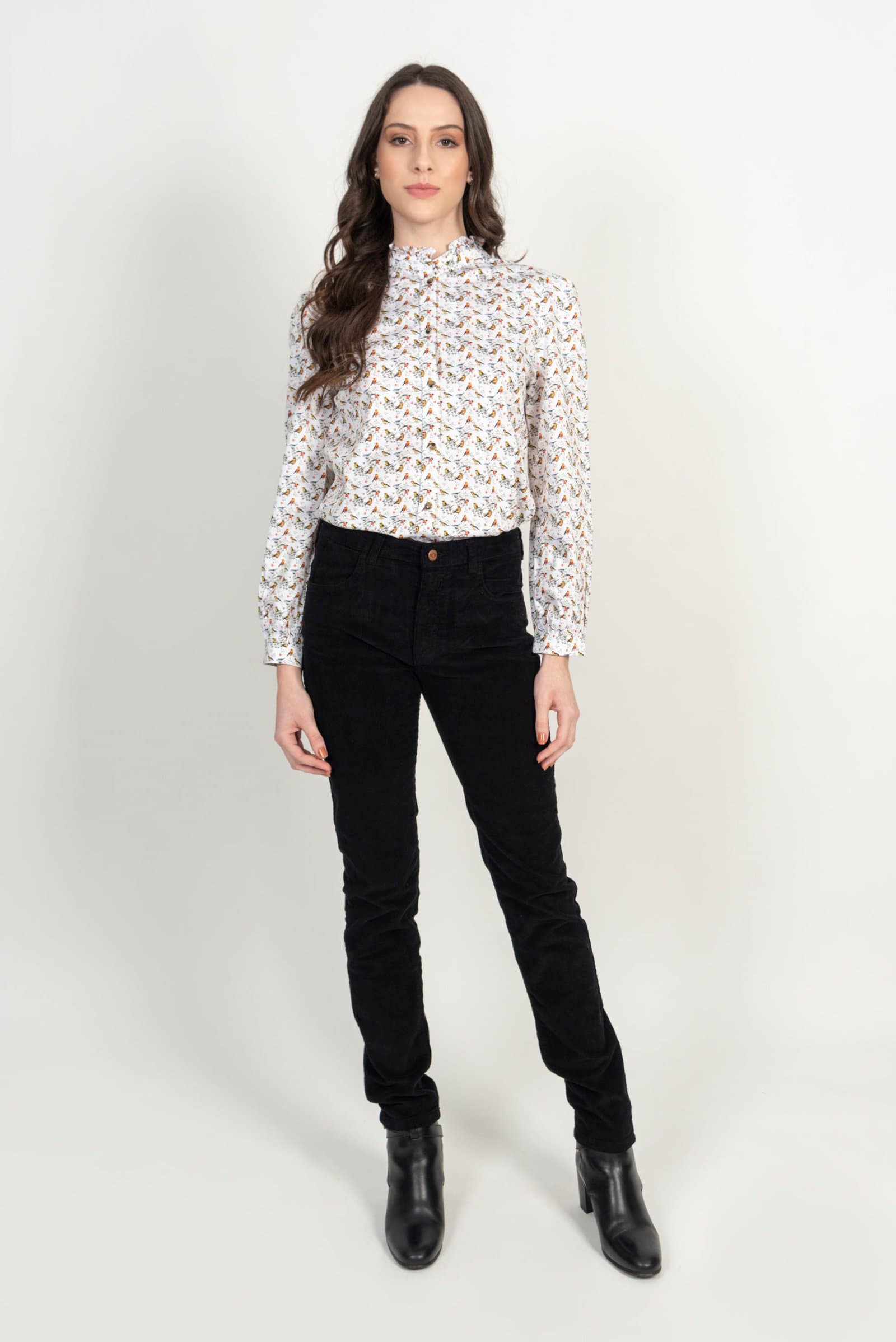 MALU Small Birds luxury blouse thumbnail 3