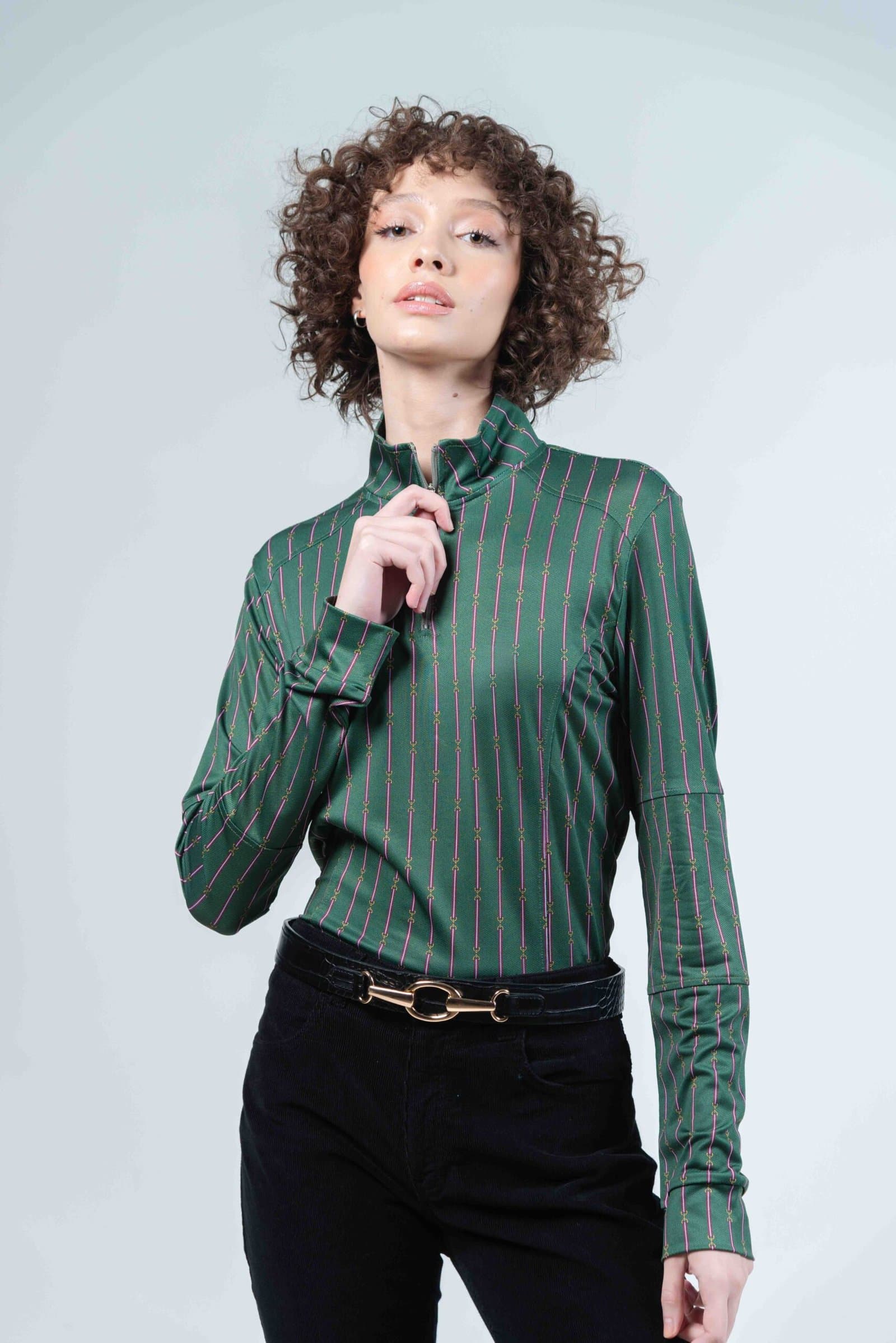 ESTHER Green Snaffle Top thumbnail 2
