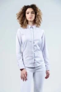 LAYLA Pink &amp; Blue Pheasants Camouflage luxury cotton sateen shirt with LYCRA thumbnail 3