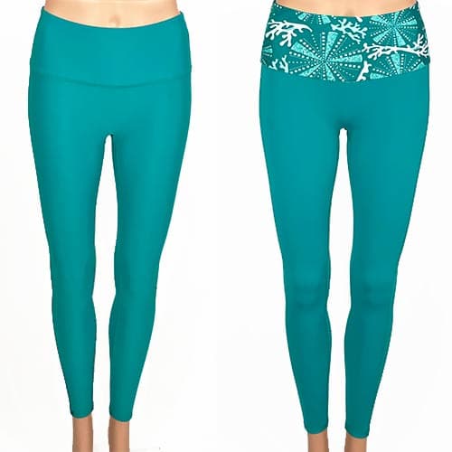SALE! Solid Lagoon Teal Koa Mid-Rise Ankle Legging XS ONLY