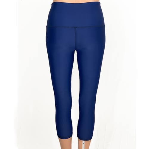 SALE! Solid Navy with Navy Monarch Rebecca Hi-Rise Capri XXS thumbnail 2
