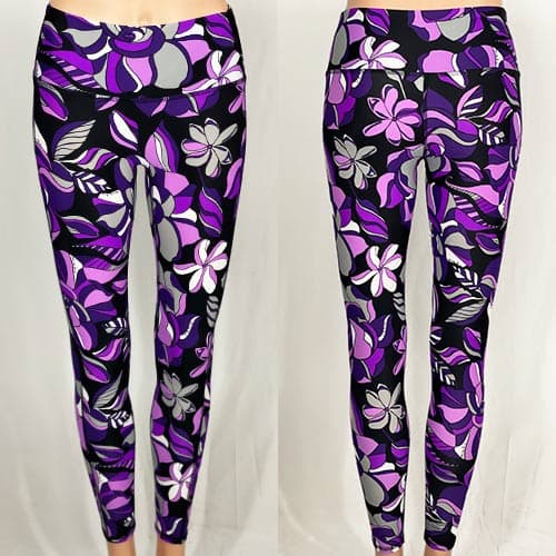 SALE! Gardenia Purple Koa Mid-Rise Long Legging XXS & XS