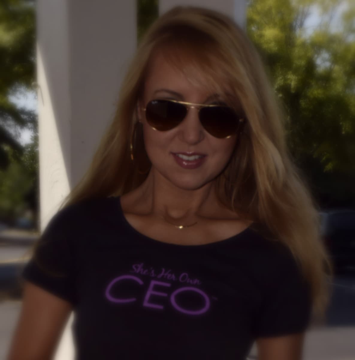 She’s Her Own CEO ® – Modern Fit Tee & Sticker Duo thumbnail 3