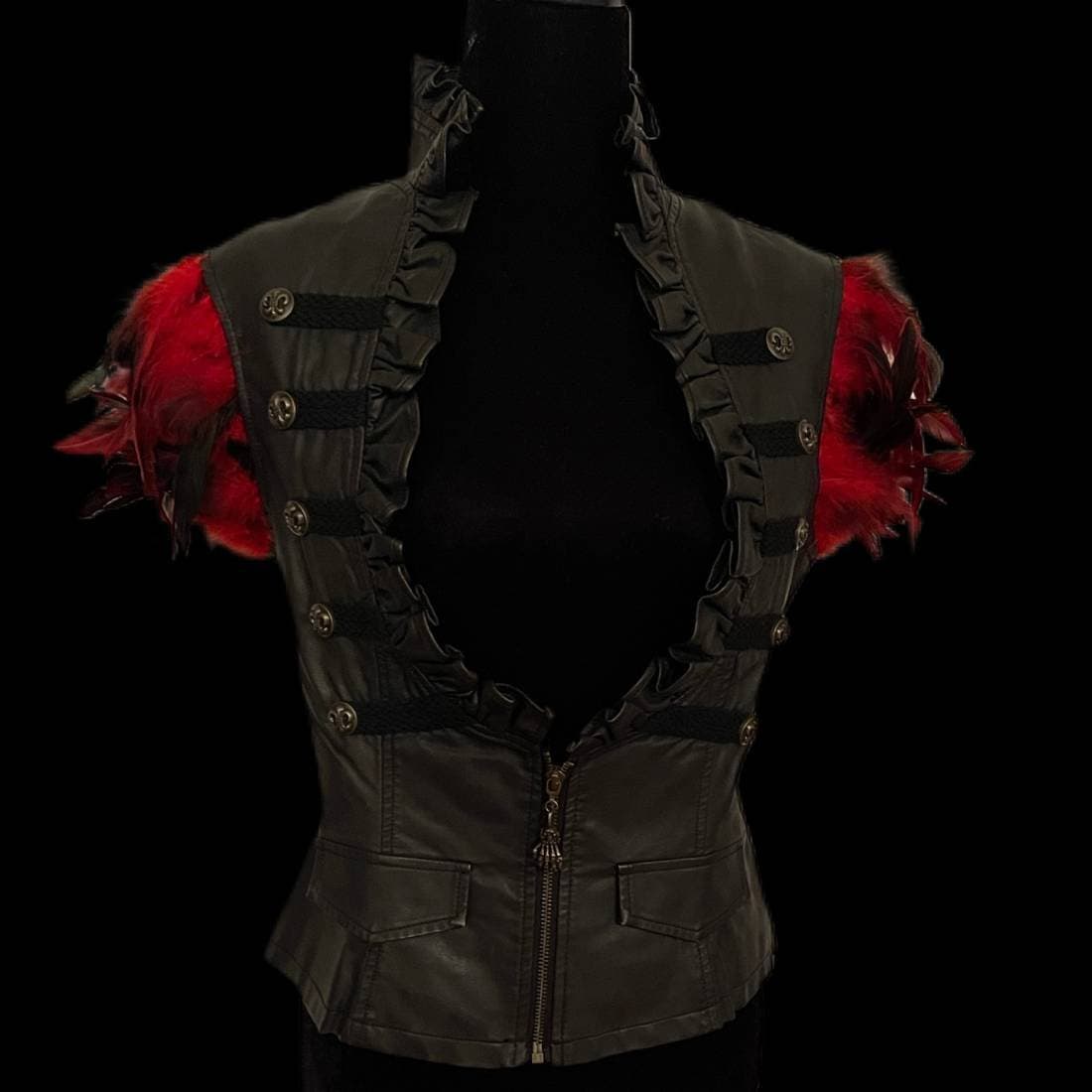 Fallen Angel Faux Leather Jacket thumbnail 2