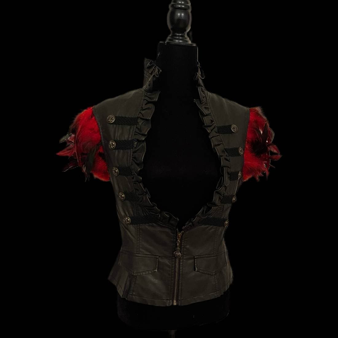 Fallen Angel Faux Leather Jacket thumbnail 3