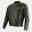 Black Leather Bomber Motorcycle Jacket thumbnail 3