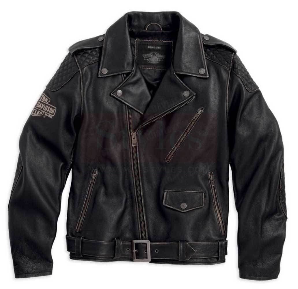 Harley Davidson Vintage Leather Biker Jacket