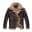 Men’s Leather Bomber Jacket with Shearling
