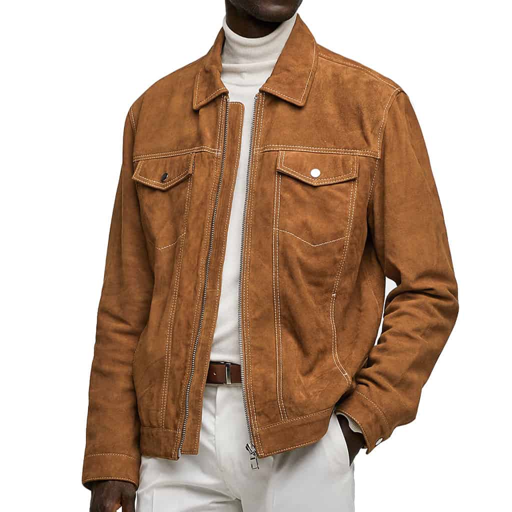 MR-STYLES SUEDE WESTERN JACKET FOR MEN