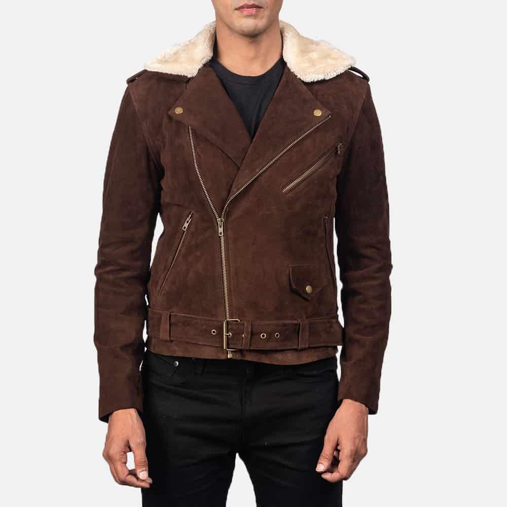 Men’s Furton Western Suede Biker Jacket