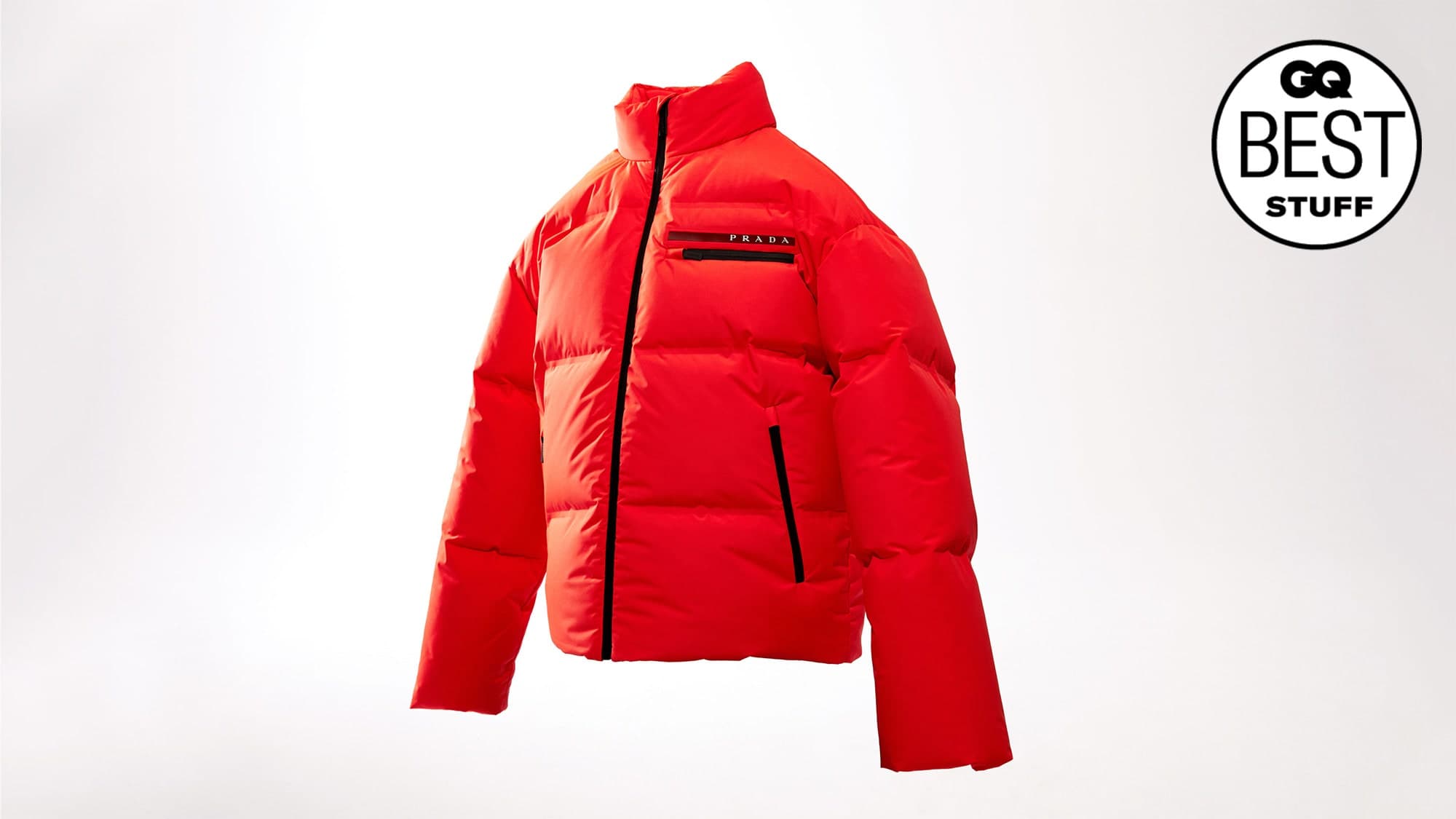 Shiny Red Winter Leather Puffer Jacket