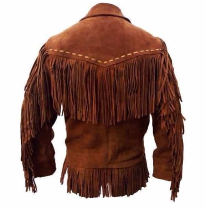 Men Western  Suede Leather Cowboy Jacket thumbnail 2