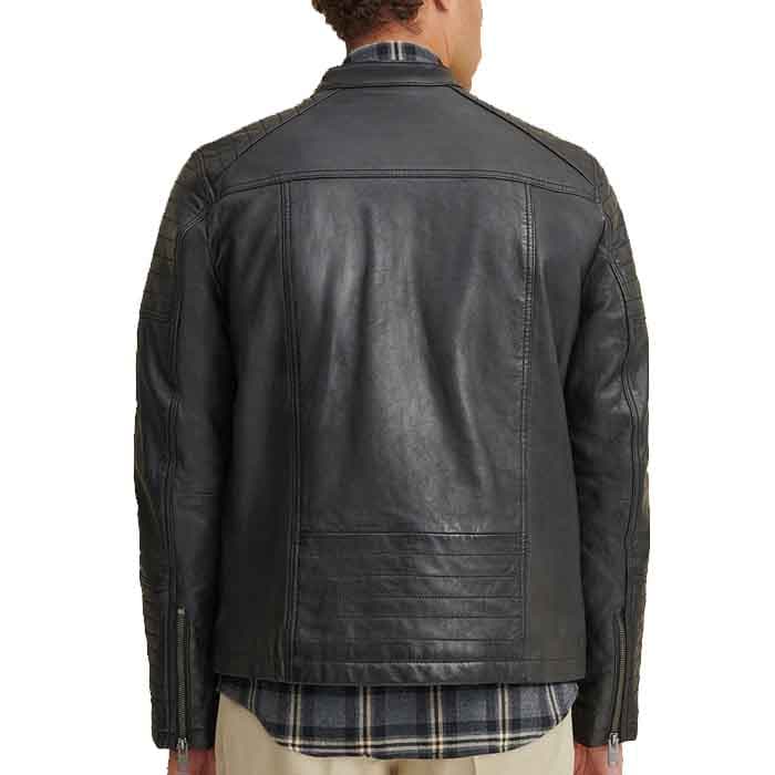 New Latest Leather Moto Jacket For Men’s thumbnail 2