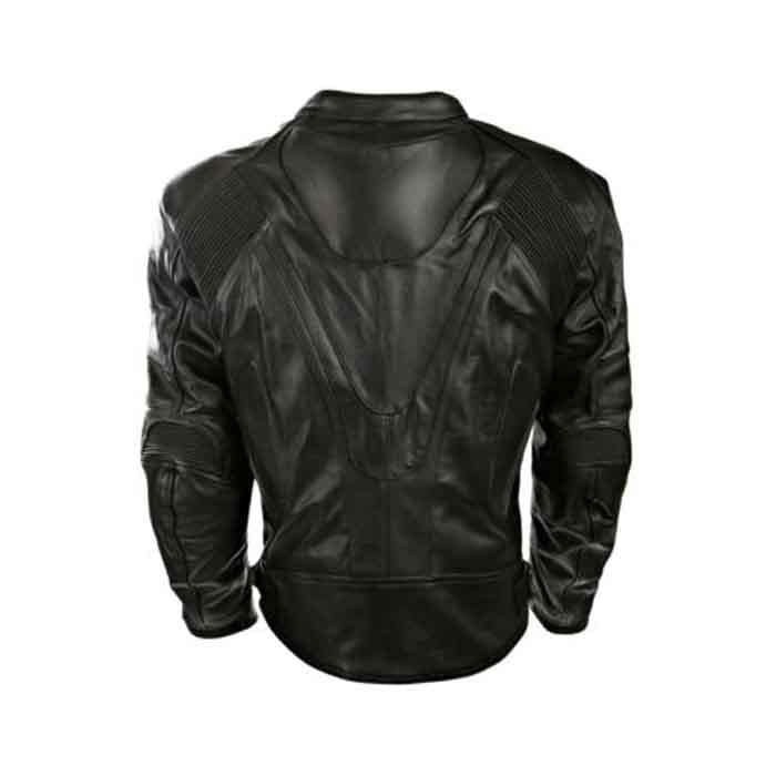 Mens Black Racing Protection Motorbike Leather Jacket Motorcycle Armour thumbnail 2