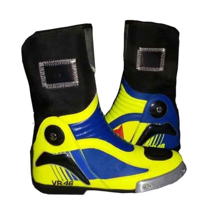 Valentino rossi vr46 Motorcycle Motorbike Sports Leather Boot thumbnail 2
