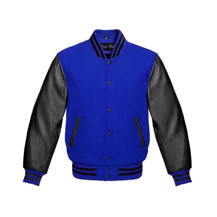 Men Leather Varsity Jacket