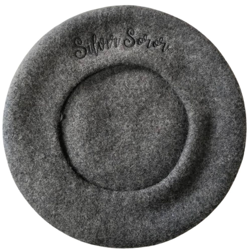 Silver Soror Beret- Dark Gray