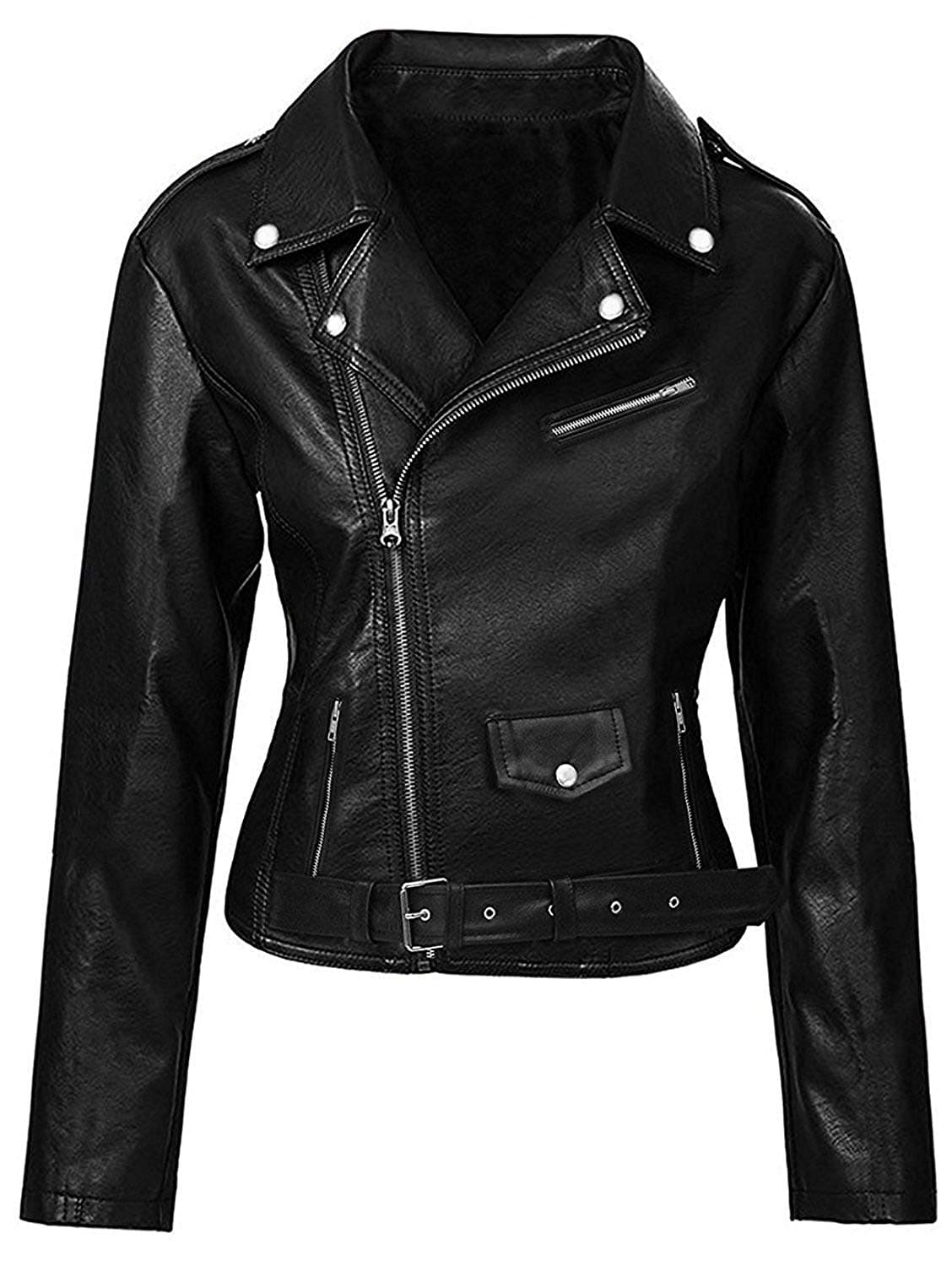 Women’s Snake Serpents Black Leather Motorcycle Jacket | South Side Serpents Black Leather Jacket thumbnail 2