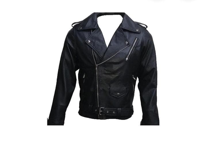 Black Leather Biker Jacket | Men’s Raiden Black Leather Jacket