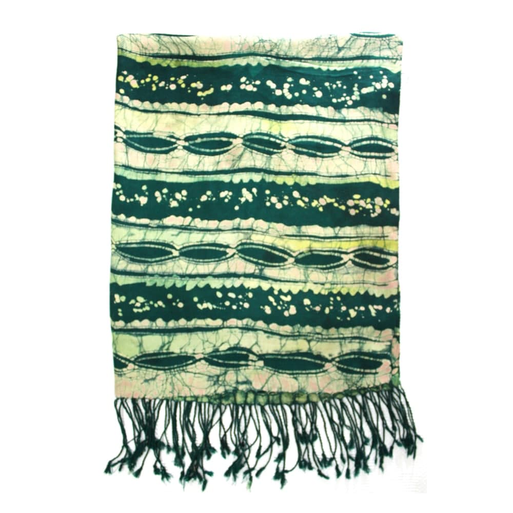 Peas Splash Shawl- African Batik Shawl