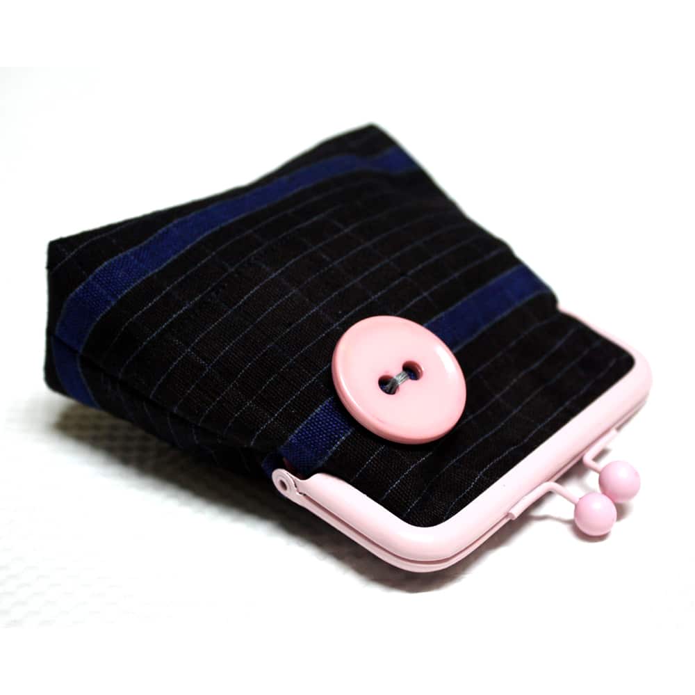 Etu and Pink Pico Pouch, Aso Oke Coin Purse thumbnail 4