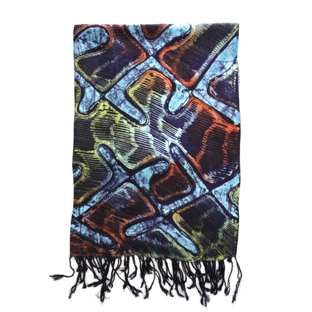 TP Thames Splash Shawl, Batik Shawl