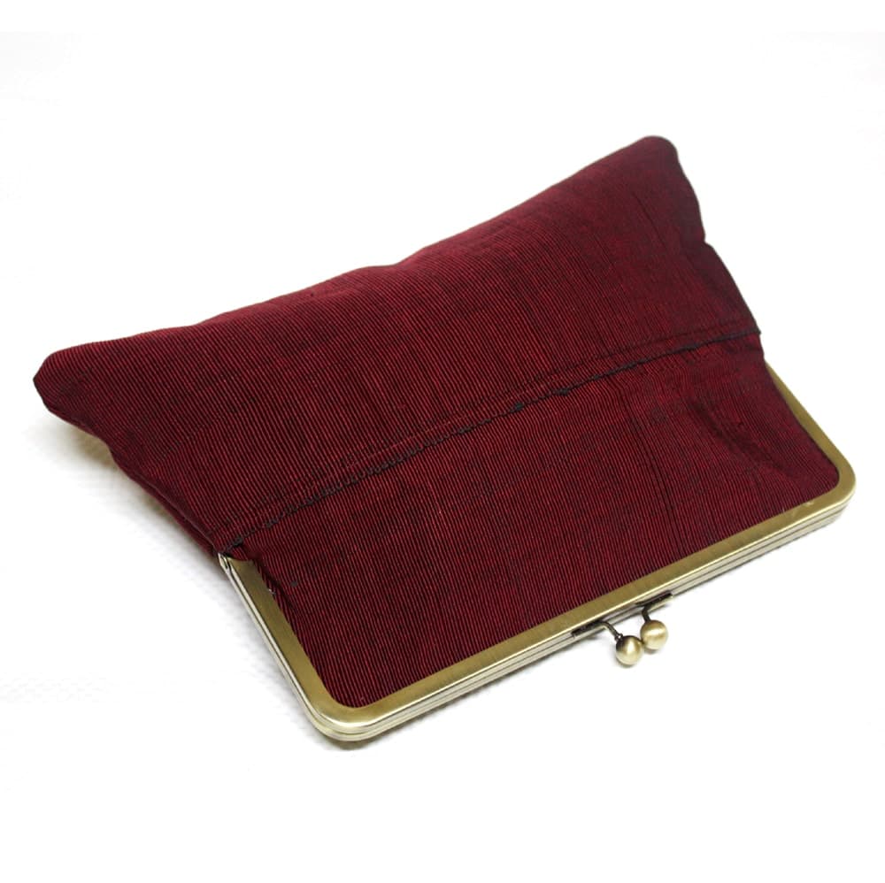 Maroon and Chocolate Super Snap clutch thumbnail 4