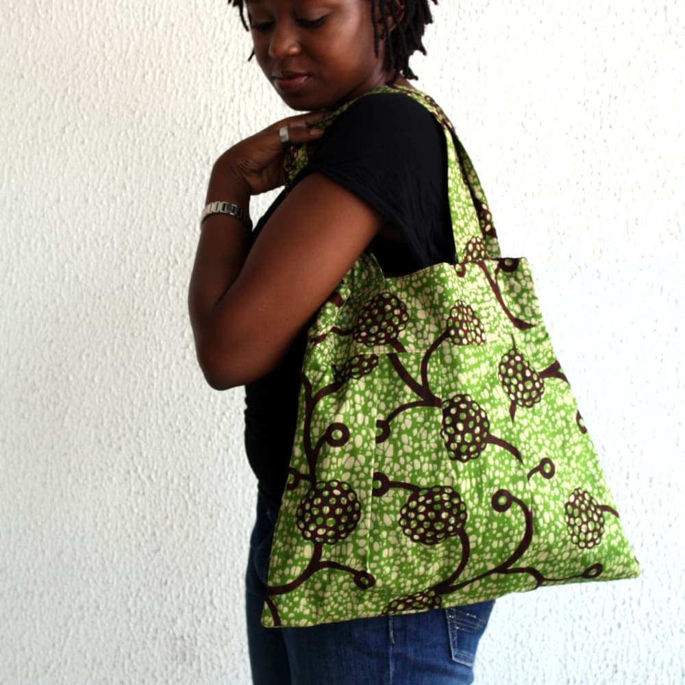 Lime and Chocolate Bee Bag