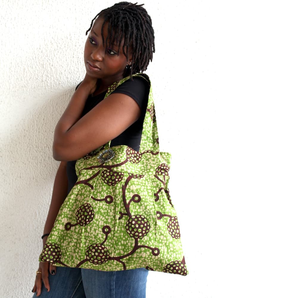 Lime and Chocolate Bee Bag thumbnail 3