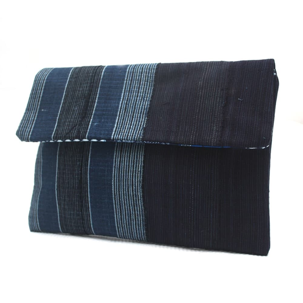 Etu Aso Oke Listra Clutch