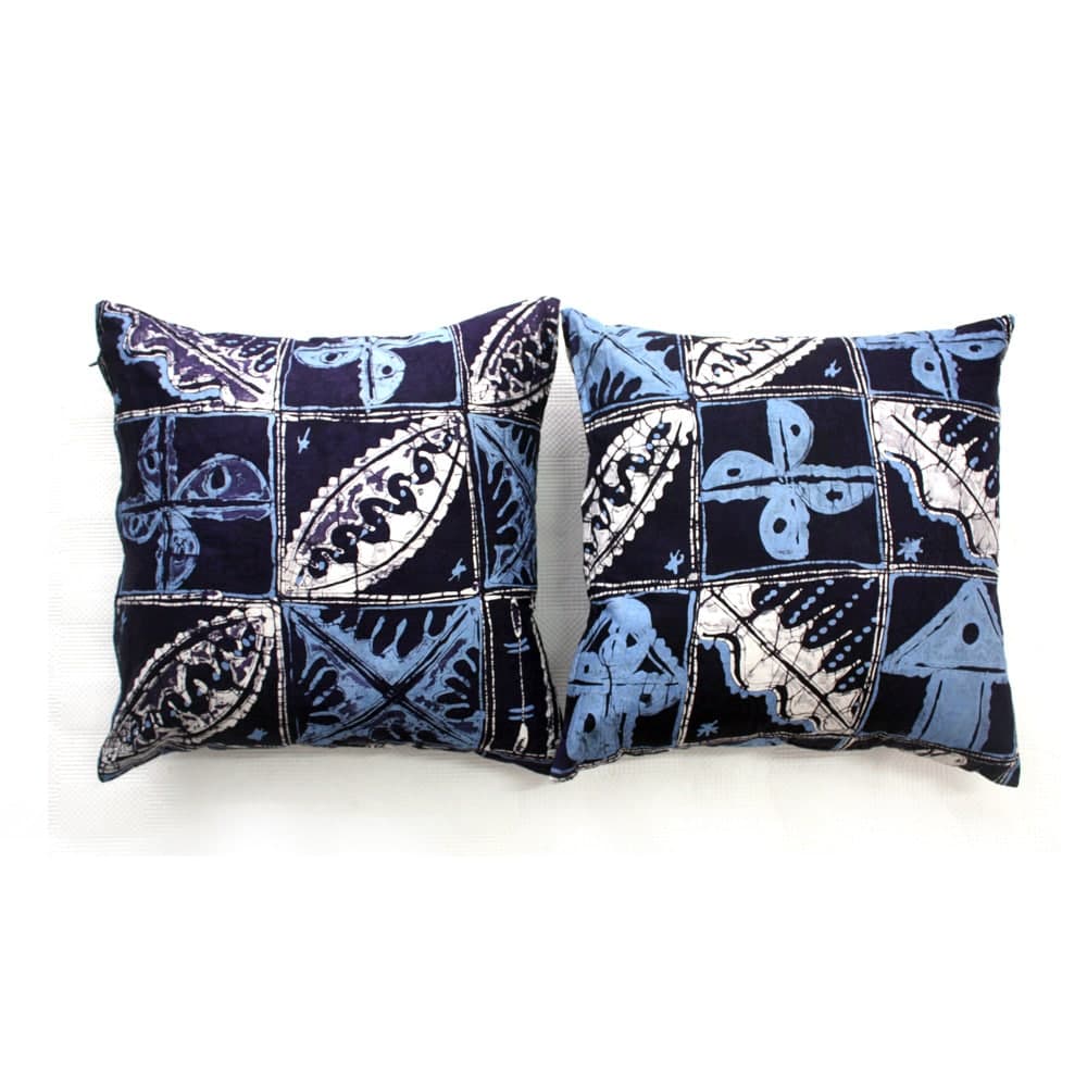 Blue Batik Cushion thumbnail 2
