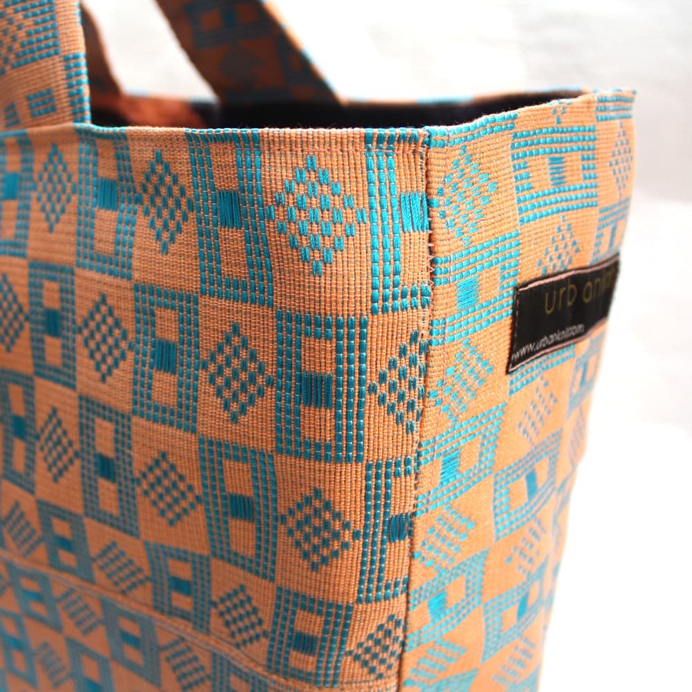 Peach Aso-oke Tommy Tote thumbnail 3