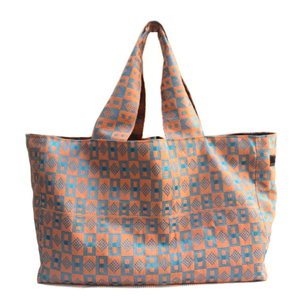 Peach Aso-oke Tommy Tote