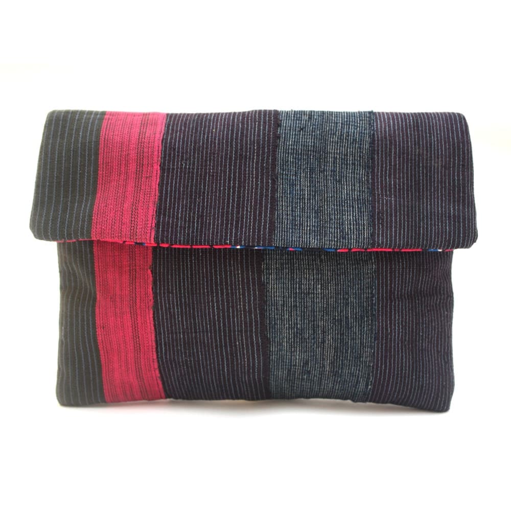 Etu and Pink Aso Oke Listra Clutch thumbnail 2