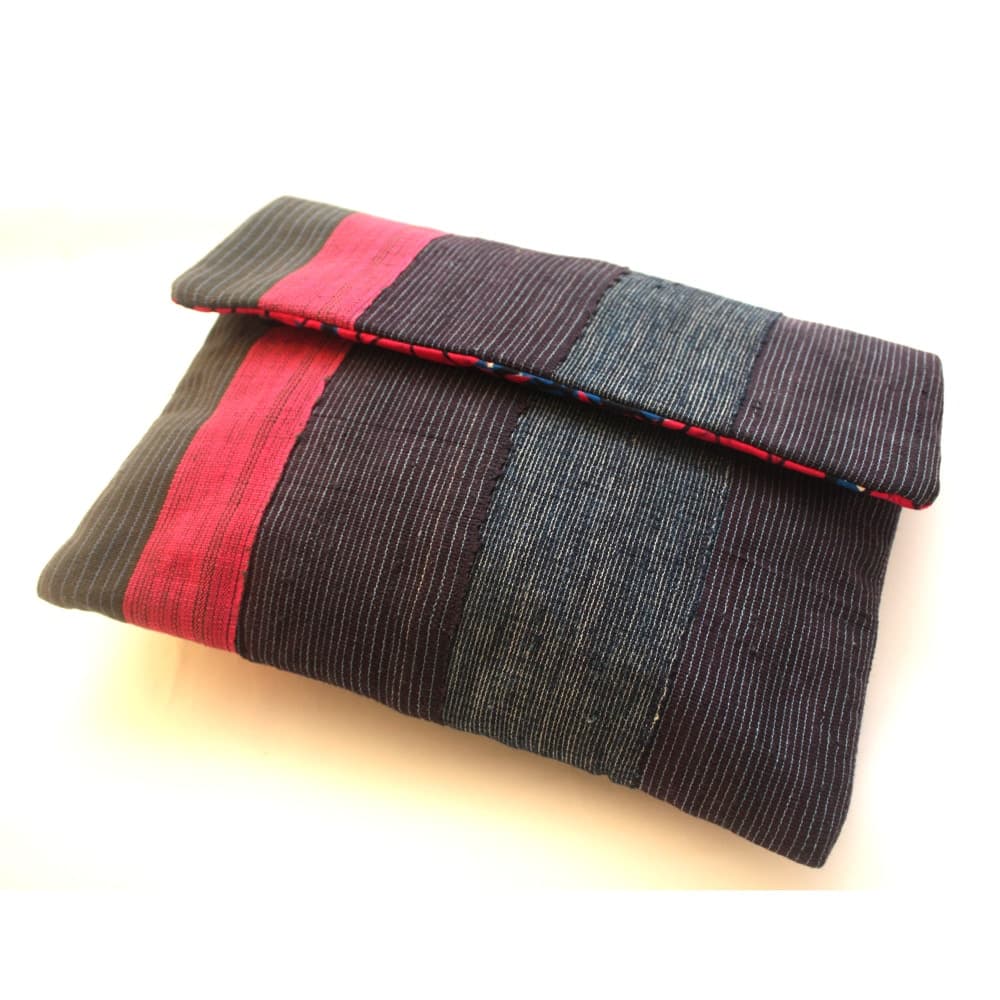 Etu and Pink Aso Oke Listra Clutch thumbnail 3