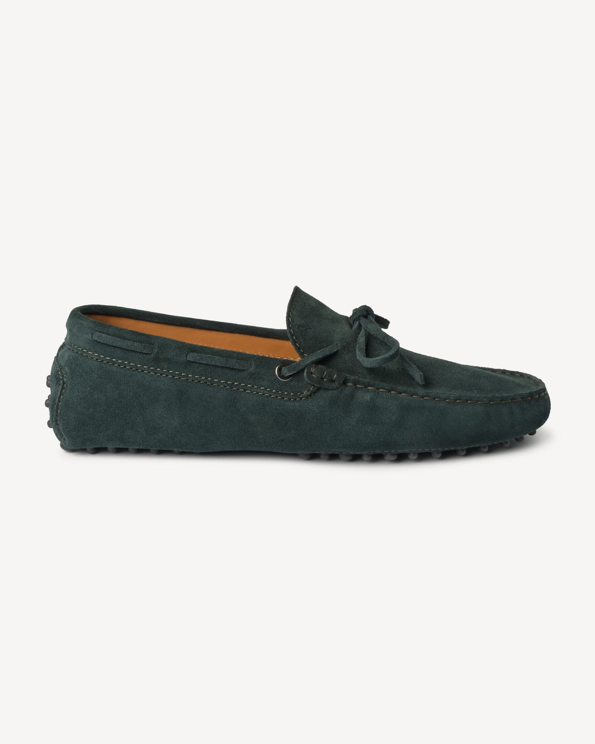Gommino Suede driving Loafer – Forest