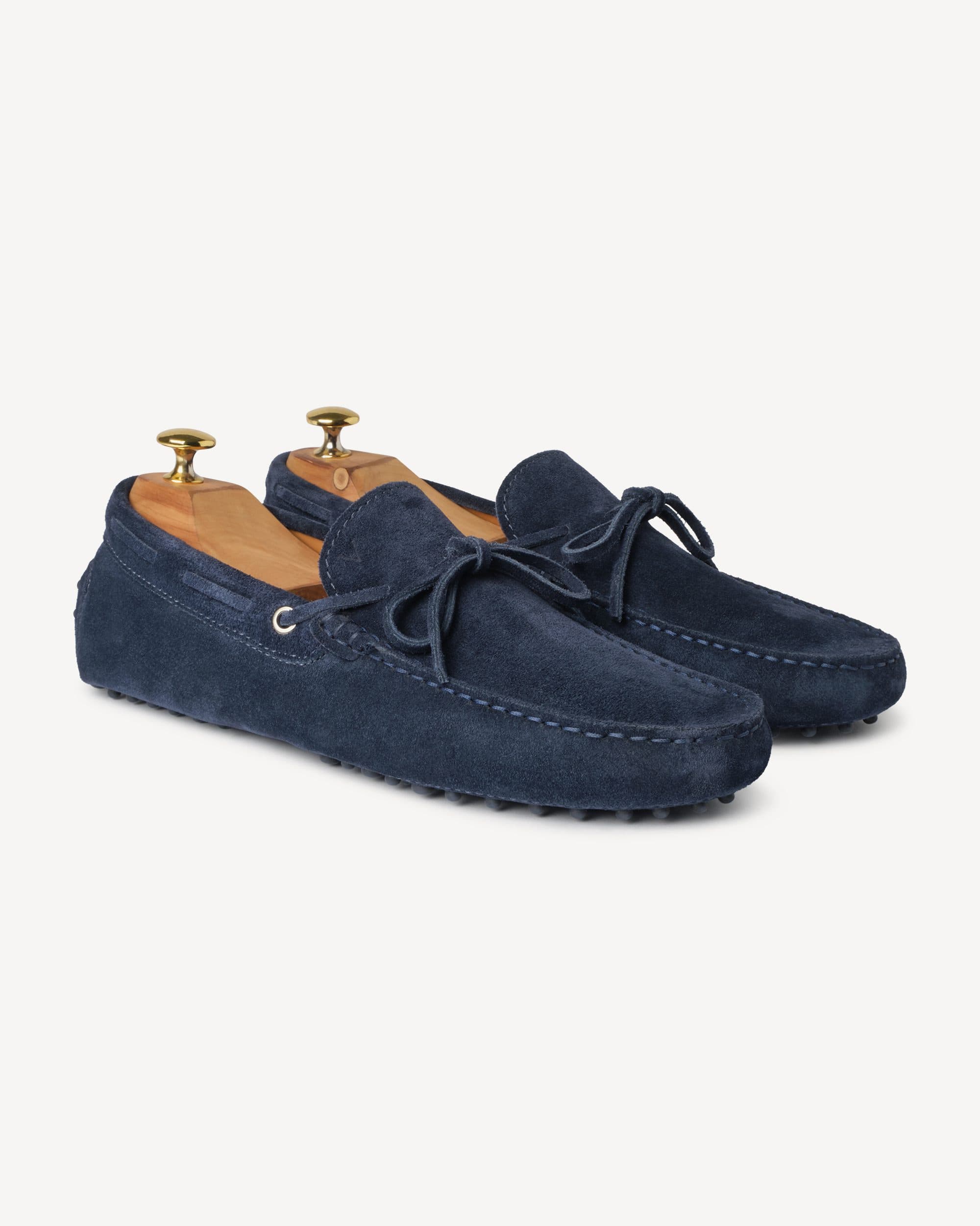 Gommino Suede driving Loafer – Navy thumbnail 3