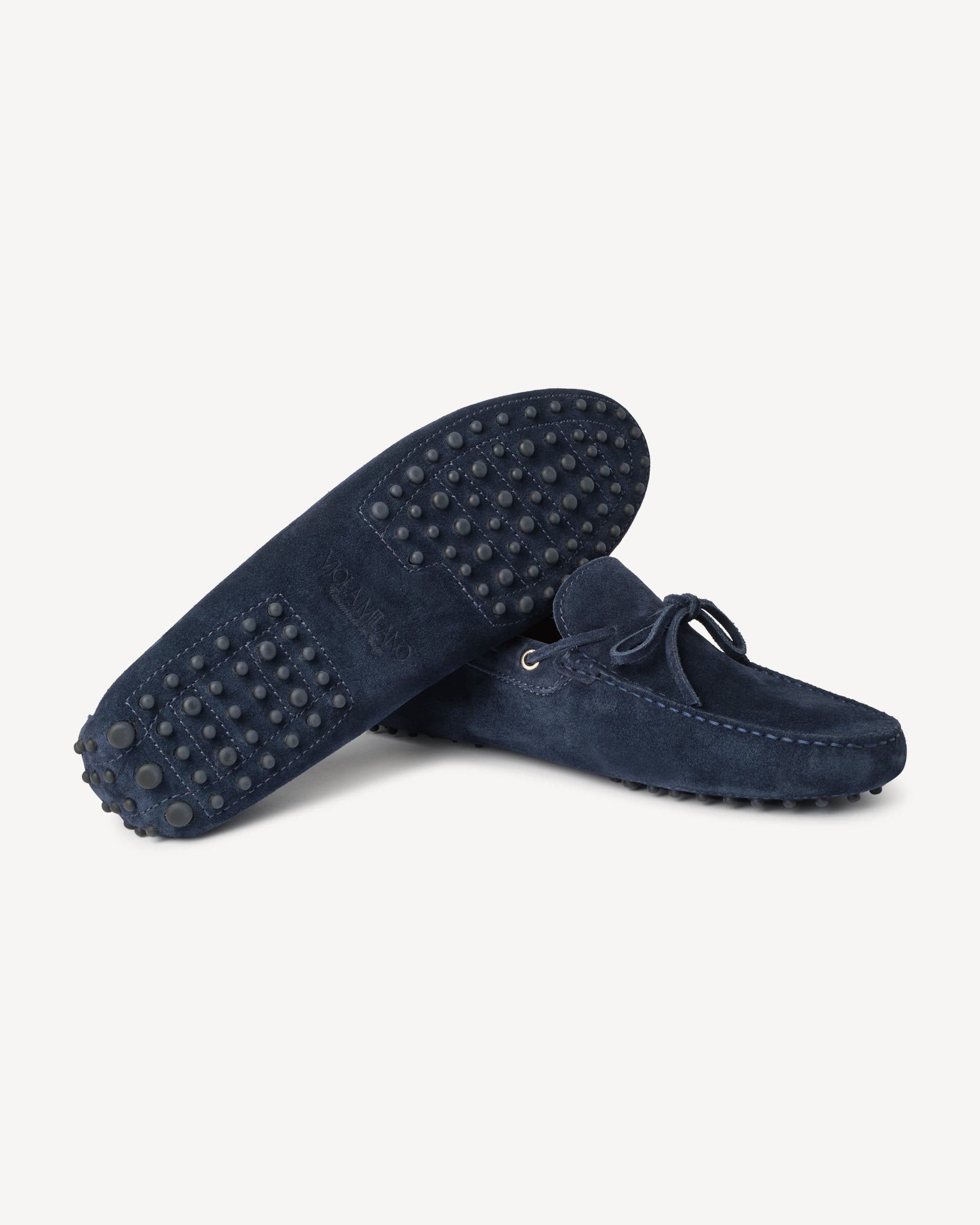 Gommino Suede driving Loafer – Navy thumbnail 4