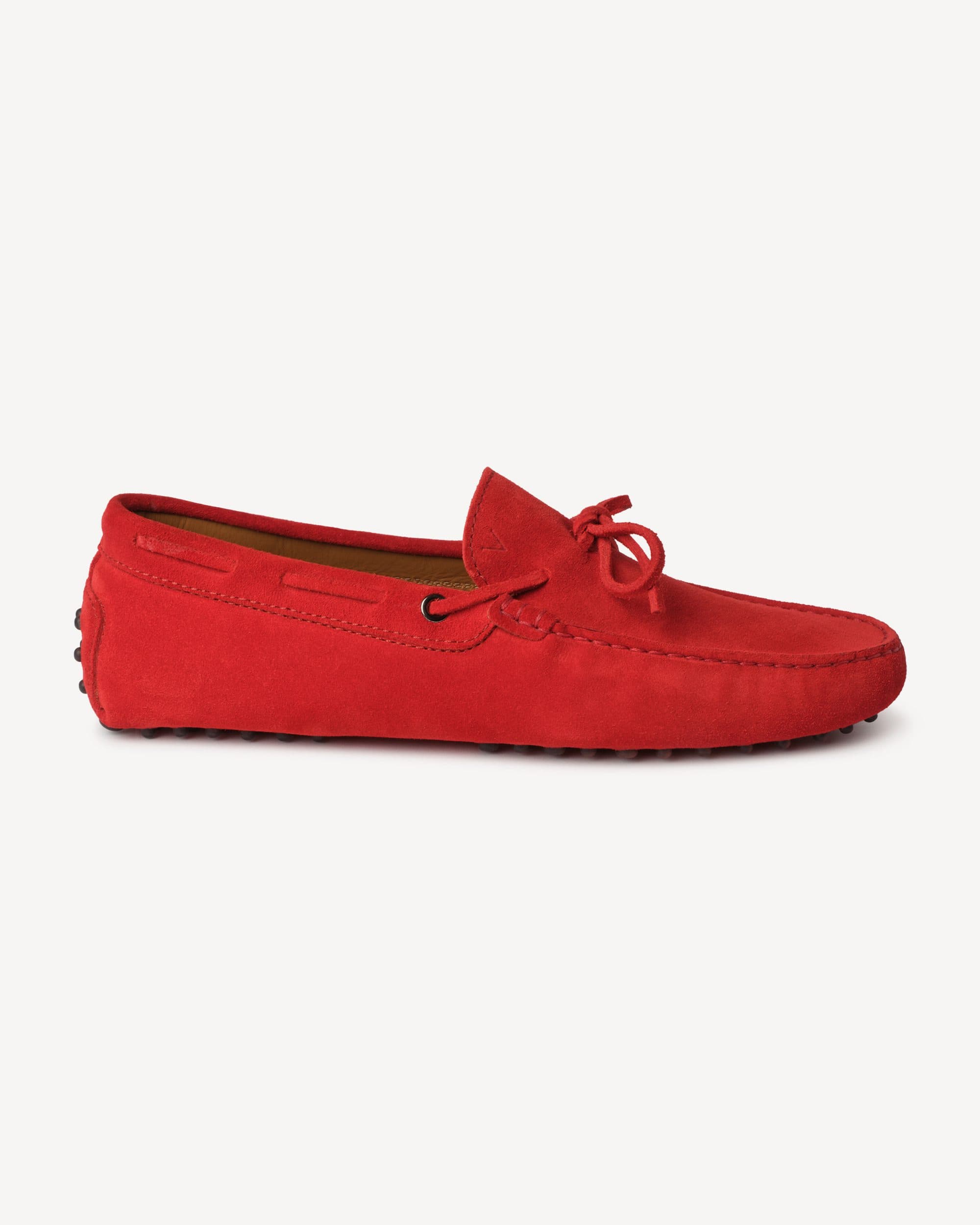 Gommino Suede driving Loafer – Rosso