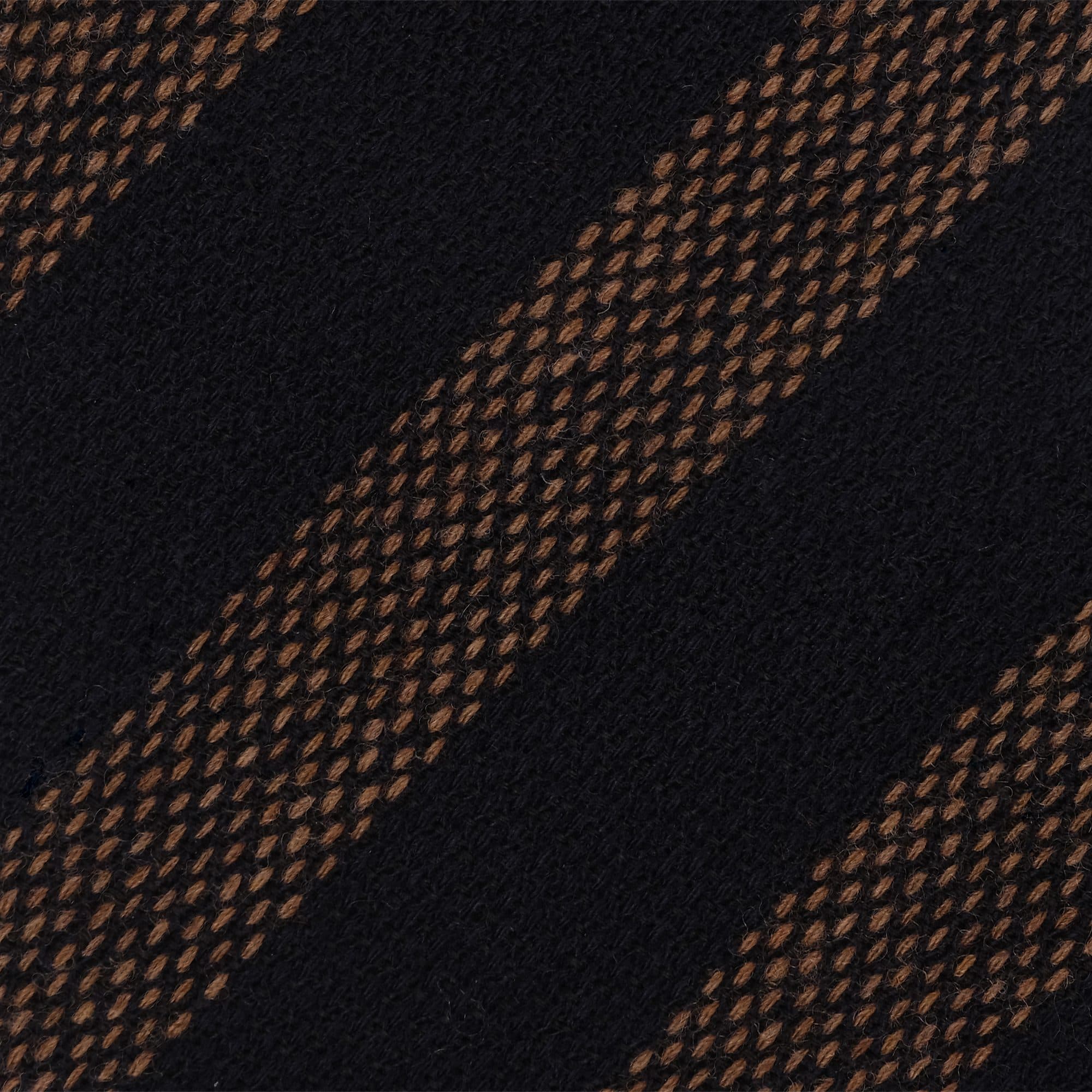 Dog Tooth Pattern VINTAGE 100% Cashmere TIE – Beige Mix thumbnail 2