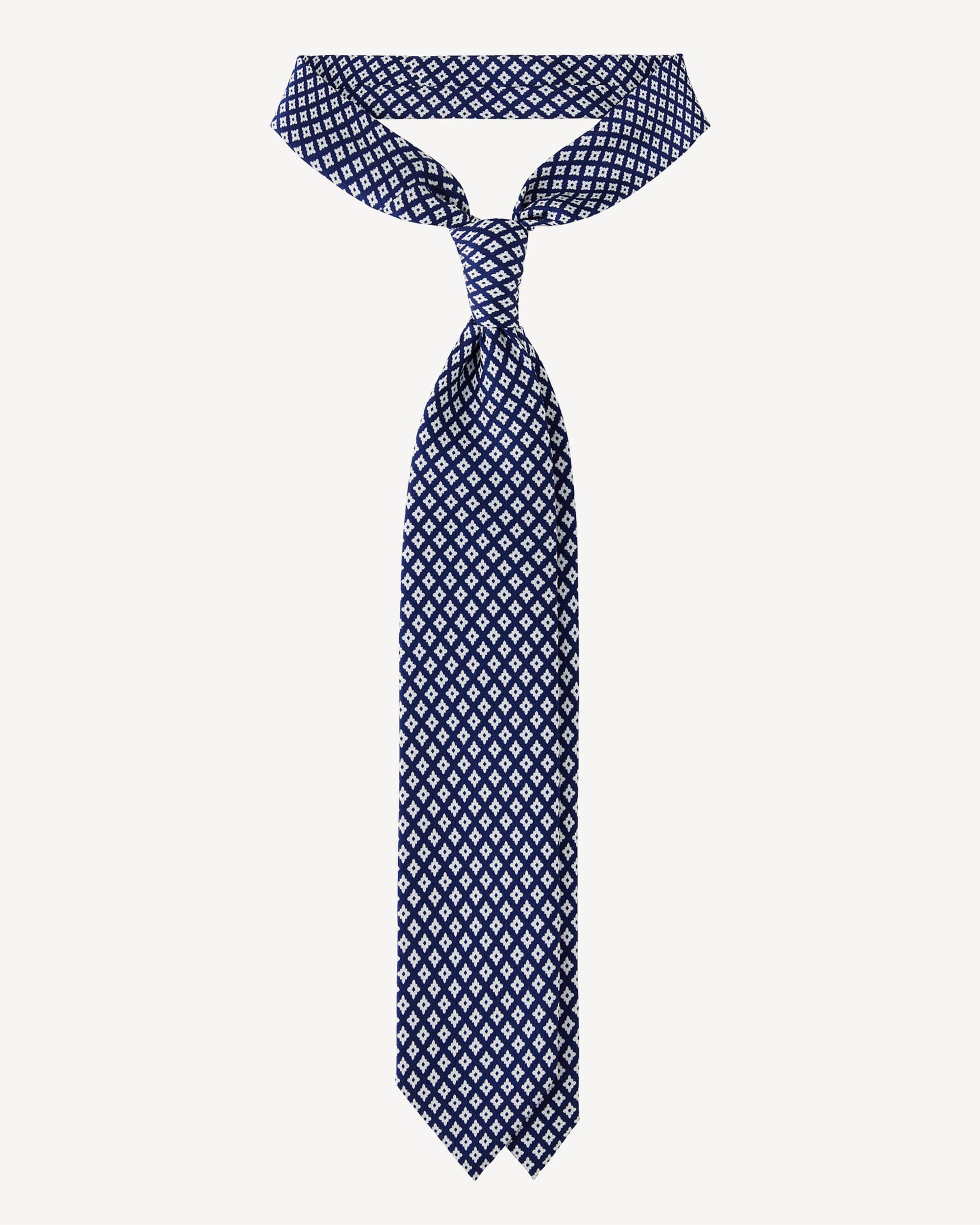 Square Cube SELFTIPPED SILK TIE – Light Blue thumbnail 4