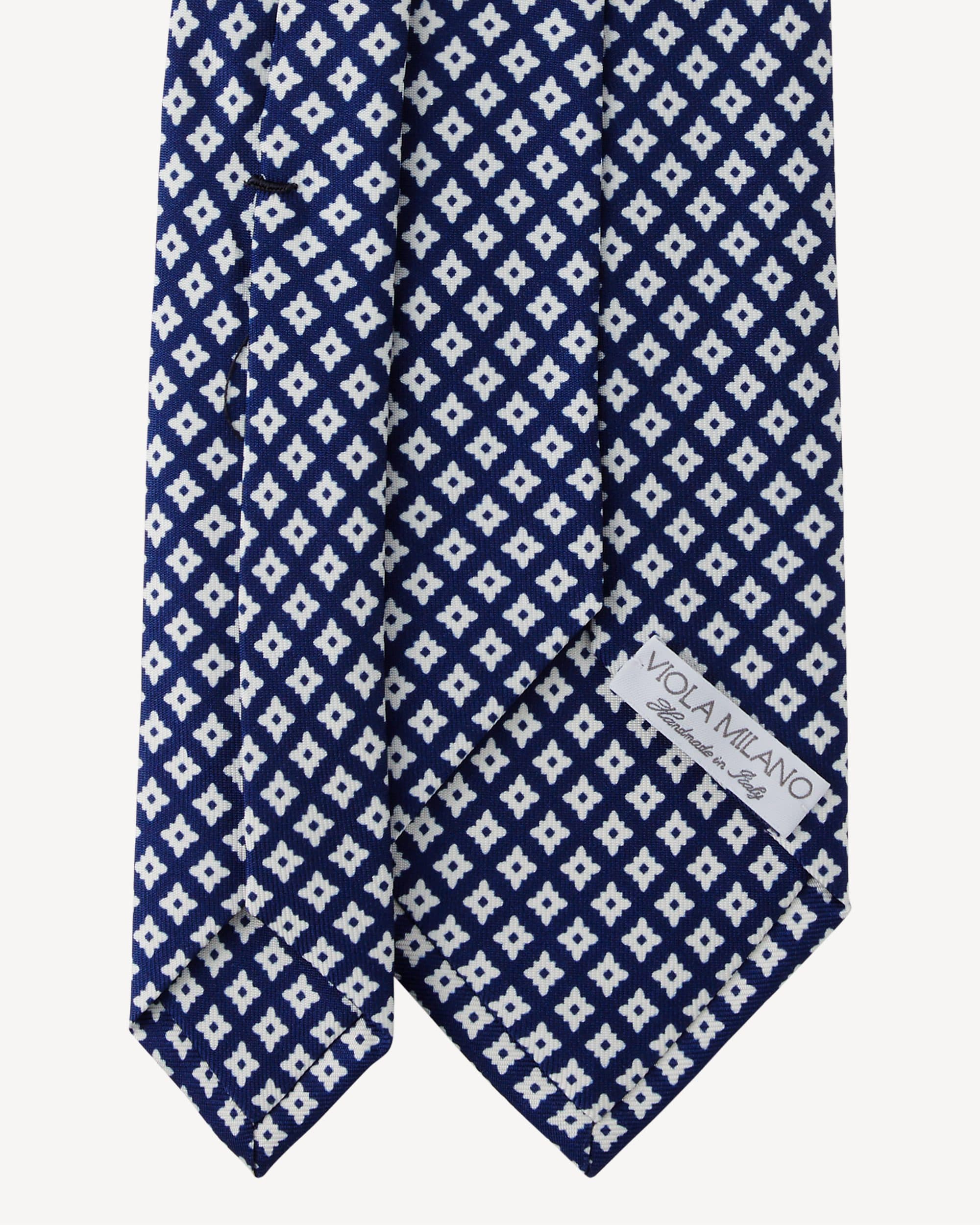 Square Cube SELFTIPPED SILK TIE – Light Blue thumbnail 3
