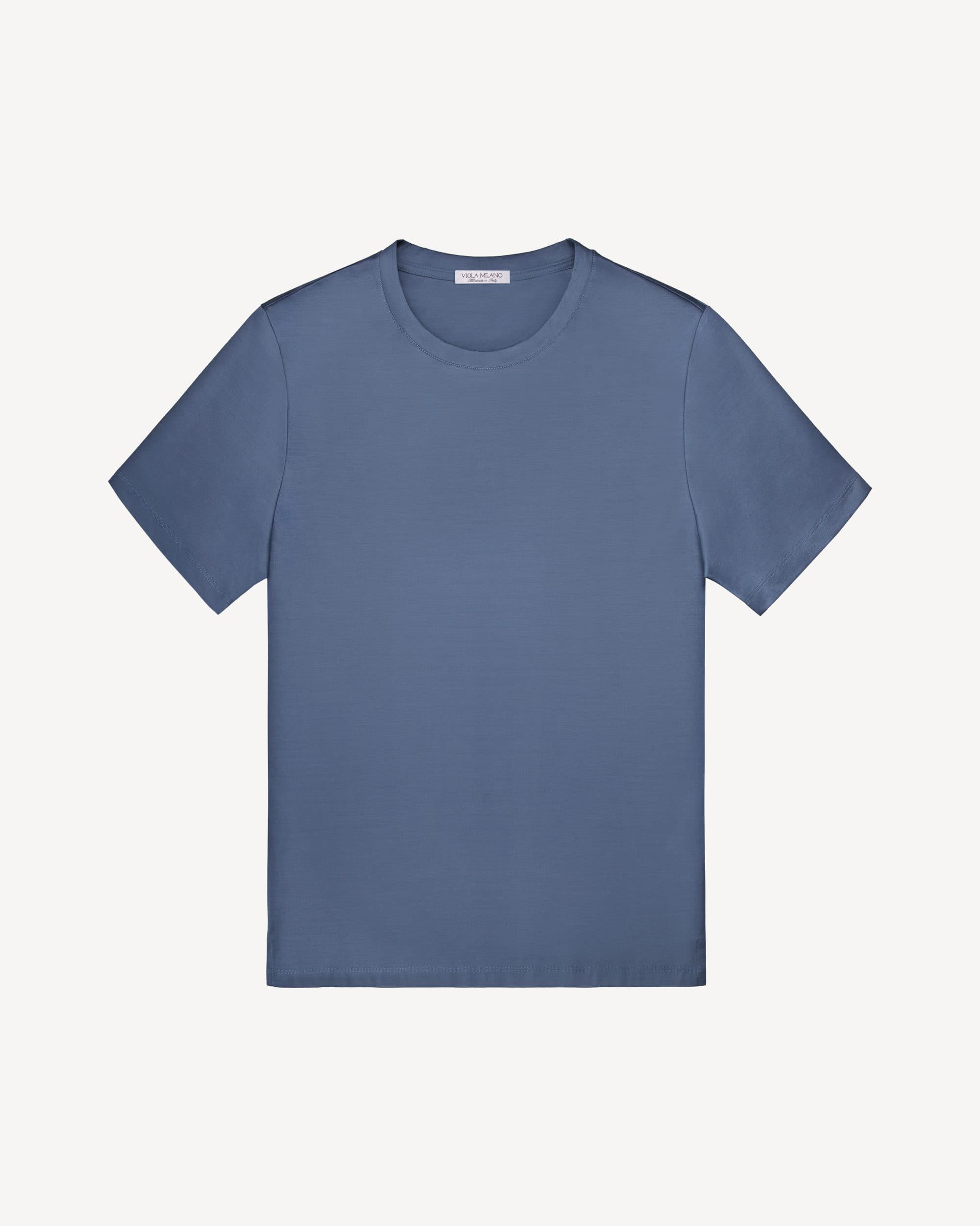 Solid Short Sleeve Cotton Stretch T-Shirt – Sea Denim