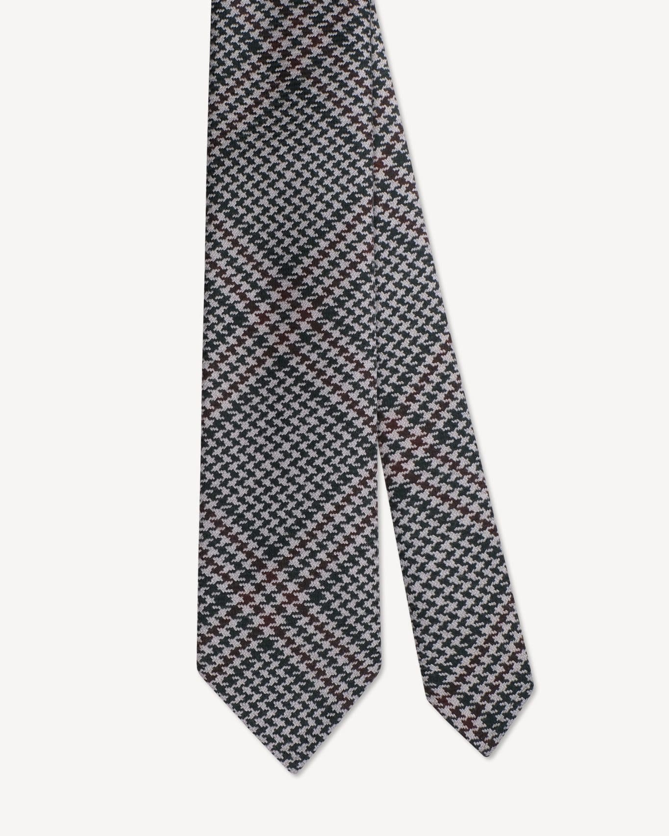 VINTAGE 100% Cashmere TIE – Beige/Verde