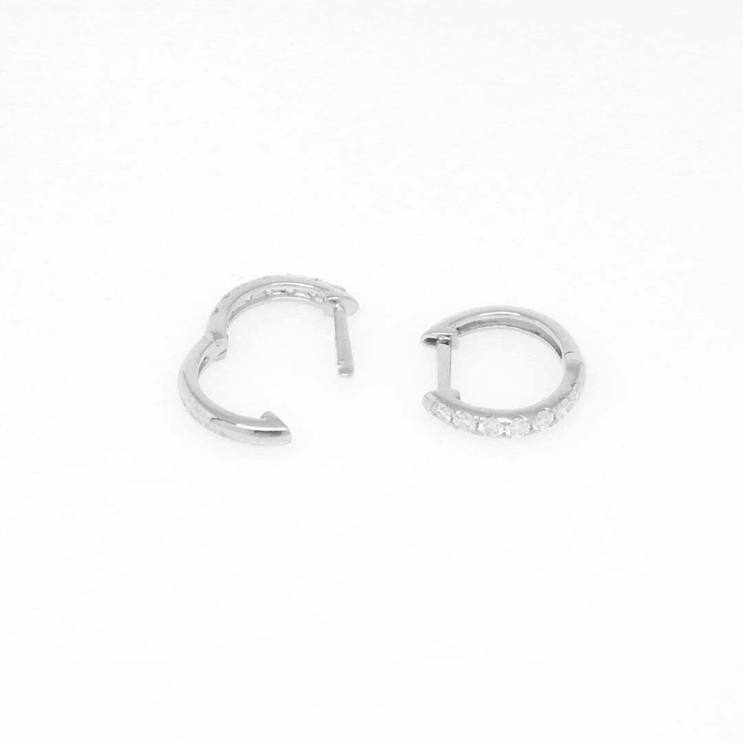 14 Karat Gold & Diamond 12mm Huggies thumbnail 3