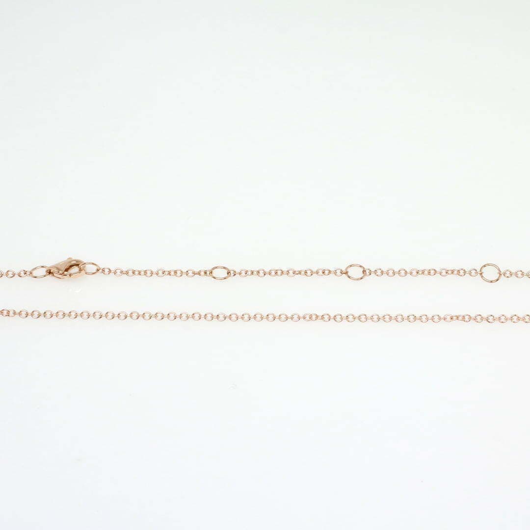 14 Karat, 18″ Gold Dog Tag Necklace Containing 30 Round Cut Diamonds Weighing 0.40 Carats thumbnail 4