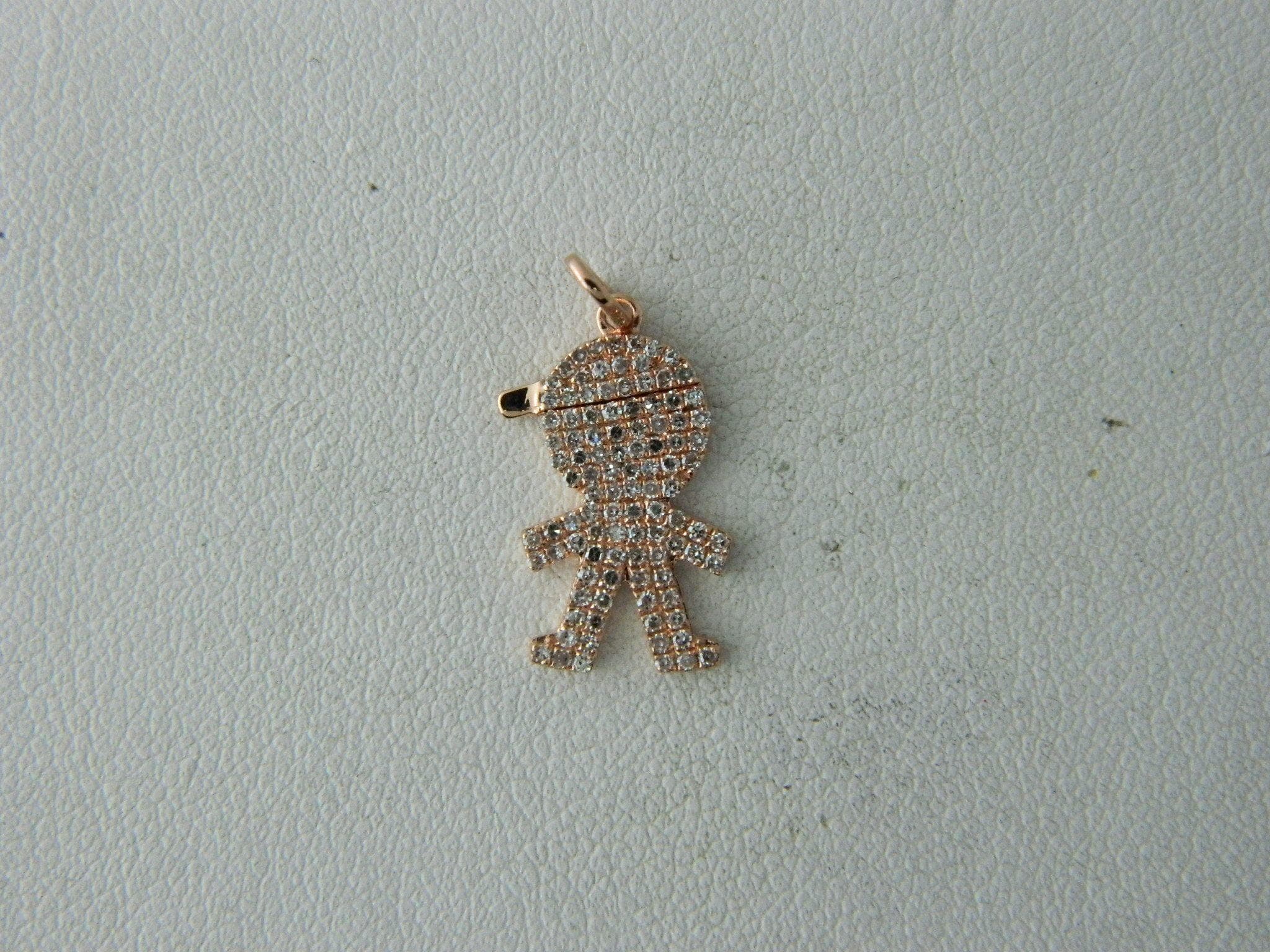 14 Karat Rose Gold Boy Pendant thumbnail 2