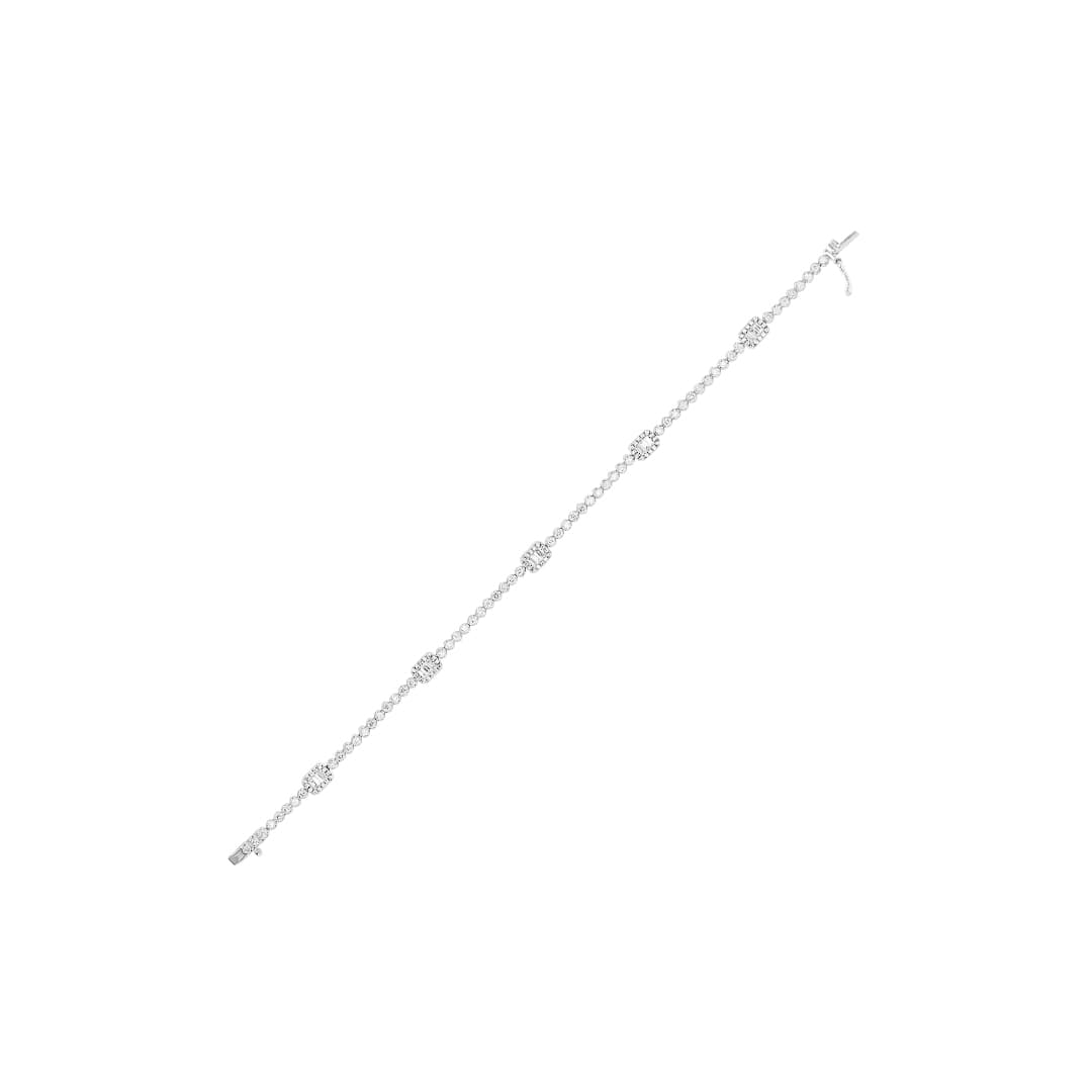 14 Karat Gold 5 Section Tennis Bracelet thumbnail 3